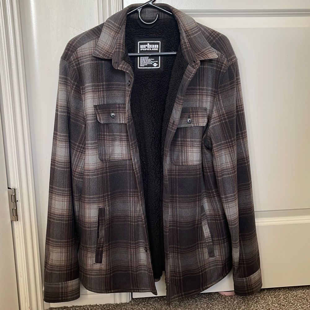 Thick flannel overcoat